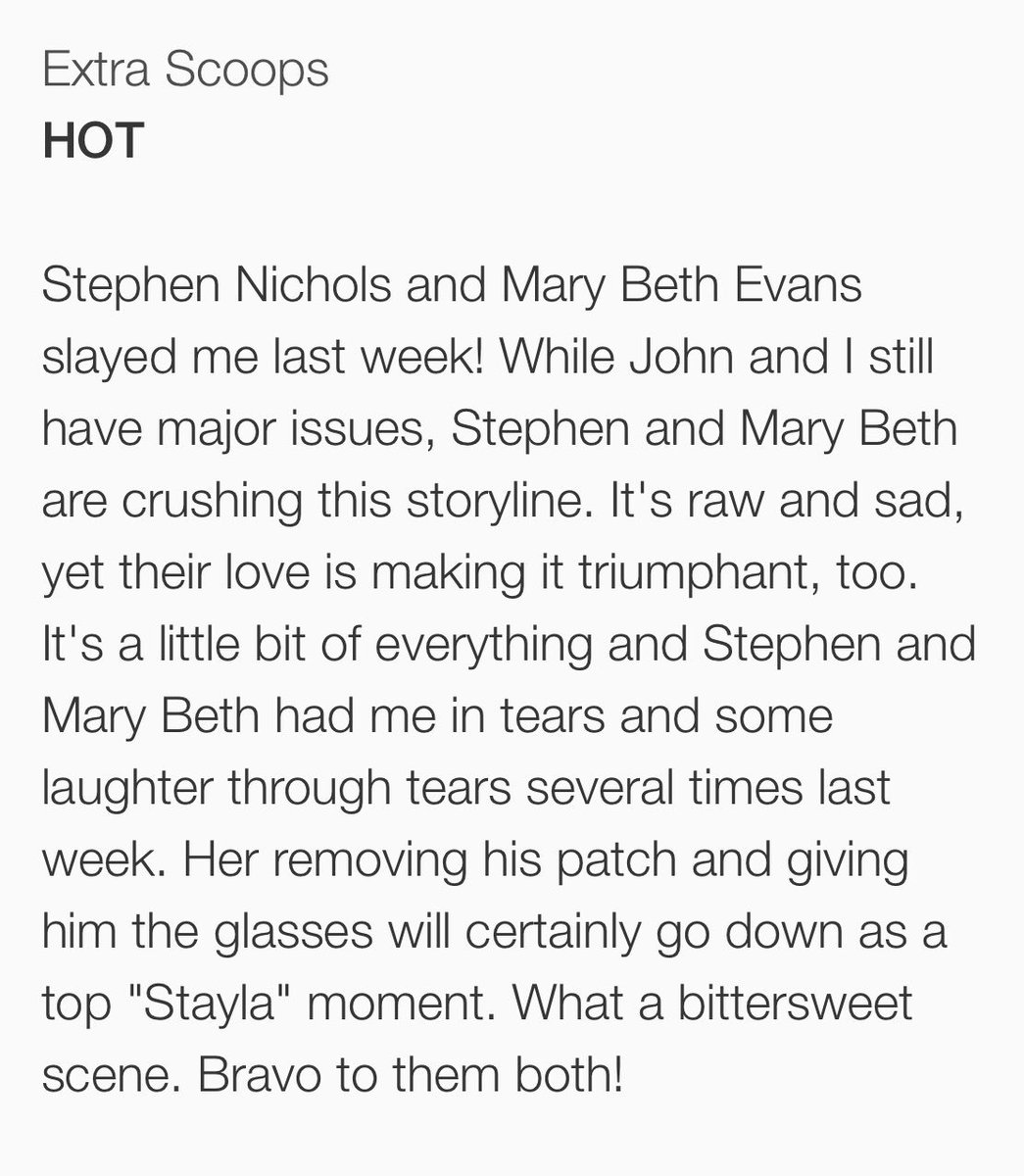 nicholsevansfan's tweet photo. More deserved praise from https://t.co/iHMYliwpLm for @marybeth_evans1 and @officialnichols #days https://t.co/4ixj8IvwRC