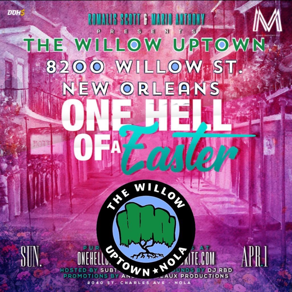 btwimshell's tweet photo. New Location: UPTOWN WILLOW • 8200 Willow St , New Orleans .             #OneHellOfAEaster https://t.co/WOayjcndg0