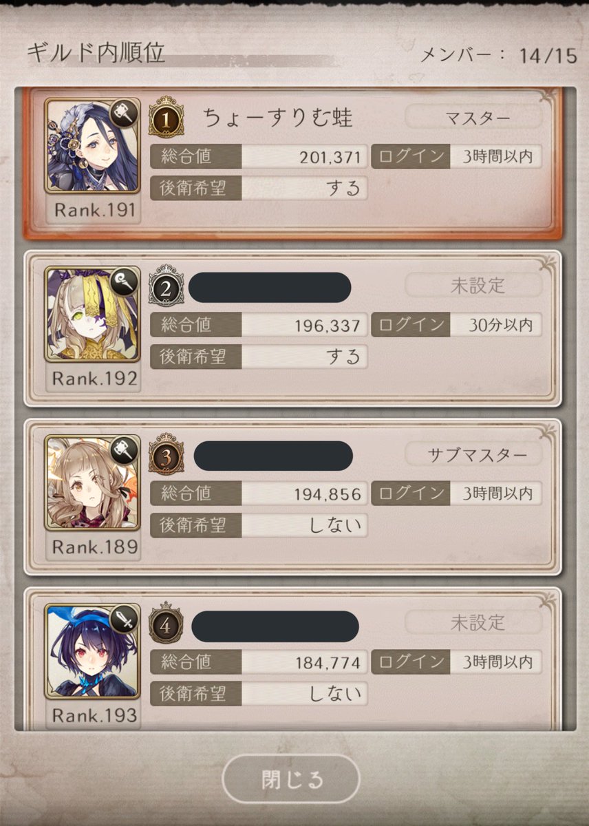 シノアリス 朝ギルド ギルメン募集まとめ Alice Am8colo Twitter シノアリス 朝ギルド ギルメン募集まとめ Alice Am8colo Twitter