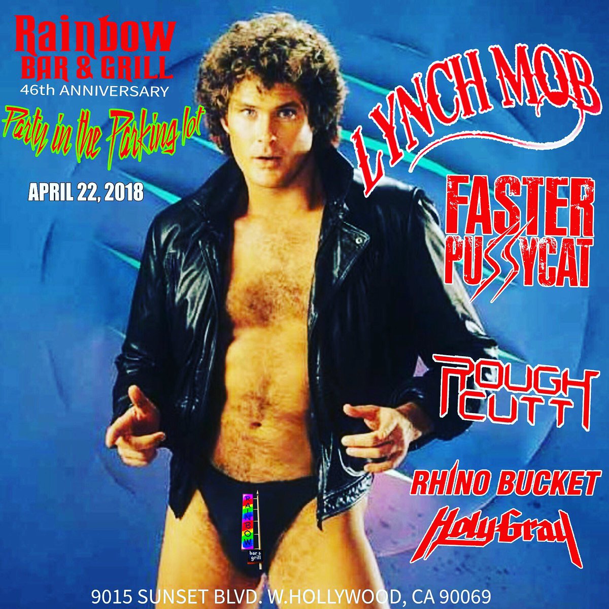 RoughCutt_LA's tweet photo. No foolin' - we're playing the Rainbow Bar &amp; Grill's birthday party later this month! #hollywood #sunsetstrip #rocknroll https://t.co/NXzbQoTvBk