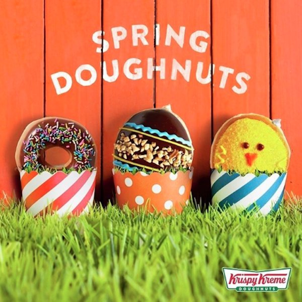 Happy Easter Monday 😄🎉 Krispy Kreme continue their special edition range with Easter inspired donuts, making the most of the holidays to attract consumers 🙌🍩