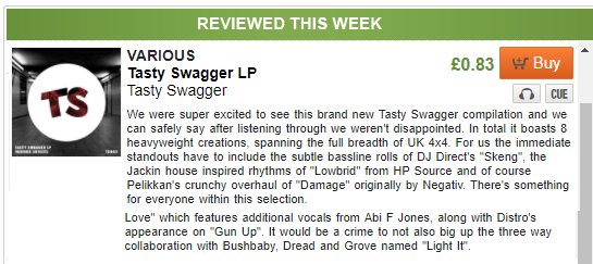 TastyswaggerUK's tweet photo. Shouts to @junodownload for reviewing our latest release. 

stream/download: https://t.co/52GLF8q09H https://t.co/hINWgPBosG