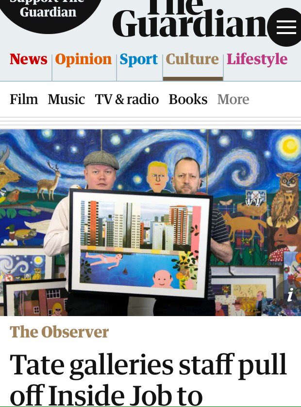 UGOProjectSpace's tweet image. Great to see TEAM BESWICK AND PYE in The Guardian with the UGO PROJECT SPACE  commissioned work 'A Starry Night in Southampton with Chris Packham' in the background. #tate #insidejob #ugo #ugoprojectspace #2016 #2017 #billboard  #tate #art