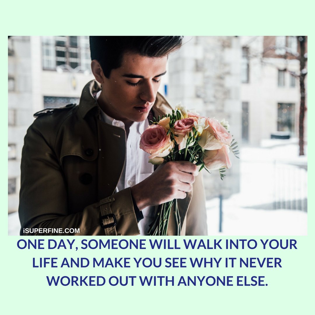 iSuperfineBrand's tweet photo. One Day Someone Will Walk Into Your Life And Make You See Why It Never Worked Out With Anyone Else. #MondayMotivation #love https://t.co/IHA7LbDRpX
