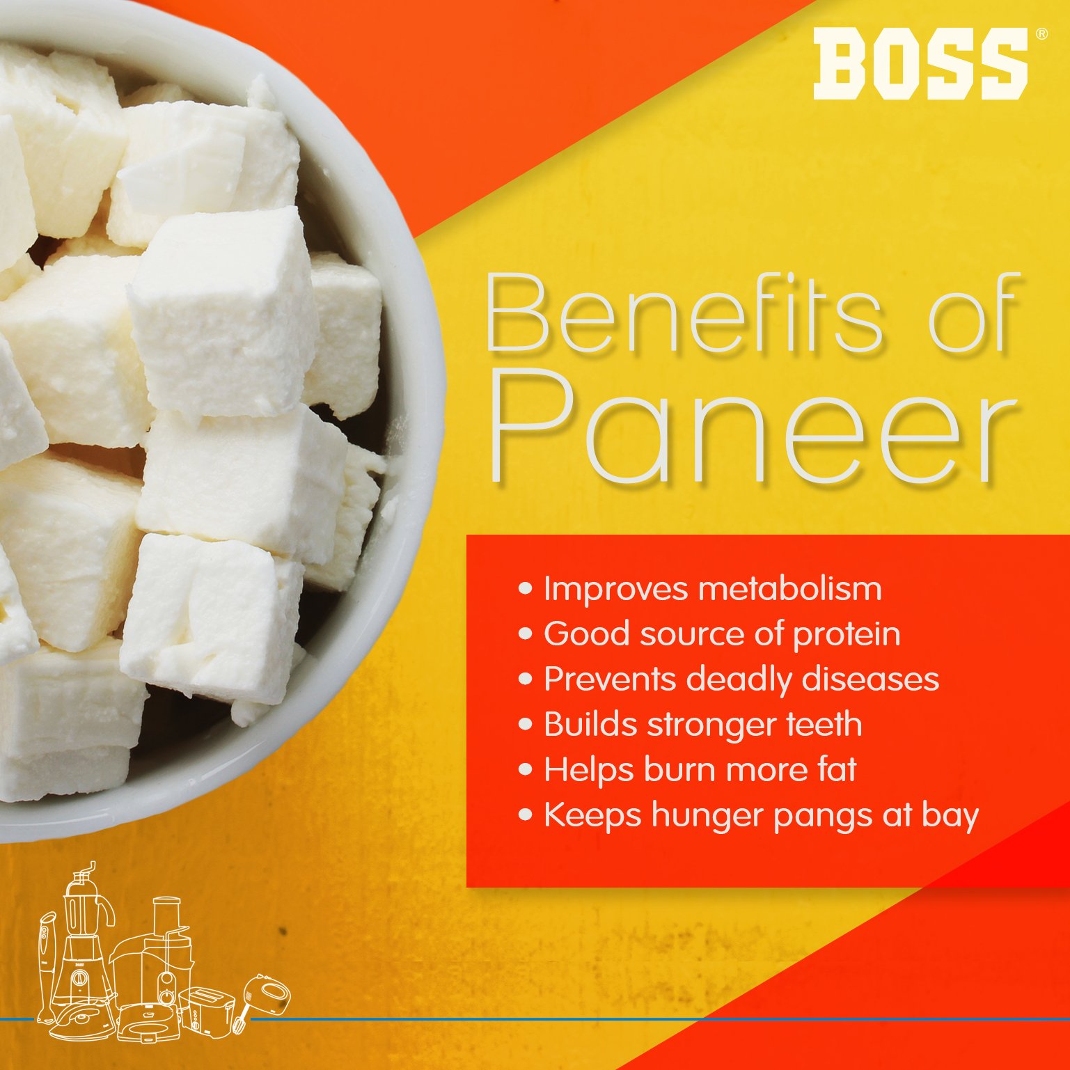 Ο χρήστης BOSS Home Appliances στο Twitter Paneer is an allrounder when  it comes to ways it can be eaten and tastes good almost in all forms So  lets find out the