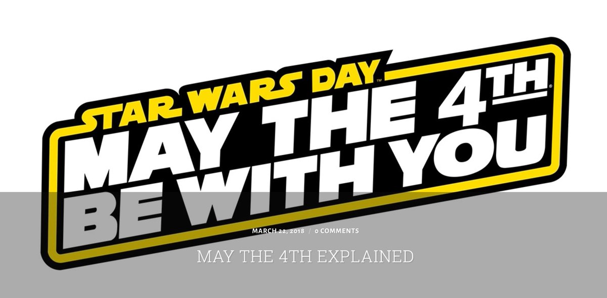 nerd_collab's tweet image. For those non-Star Wars fans, check out an informative post about &quot;May the 4th Be With you!&quot; #starwars #darthvader #501stLegion #Disney #Lucasfilm #Jedi #HanSolo #MaytheFourth #PrincessLeia #RevengeoftheFifth #Sith #SoloAStarWarsStory #Stormtrooper #Yoda

wp.me/p6HHV9-2mV