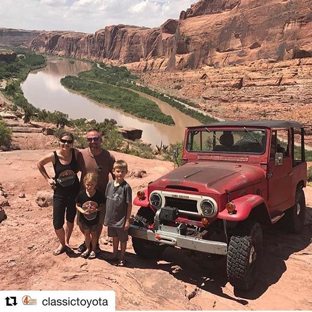 EHOutfitters's tweet photo. Repost from @classictoyota. An FJ40 and family at Moab. We’ve seen many a Land Cruiser on 33s and 4.11s do Moab trails. That patina? The best. Built by @procruiser #toyota #landcruiser #toyotalandcruiser #landcruiserfj40 #fj40landcruiser #fj40 #bj42 #fj4… https://t.co/yWLM4ylqZf https://t.co/HNsD8evmvV