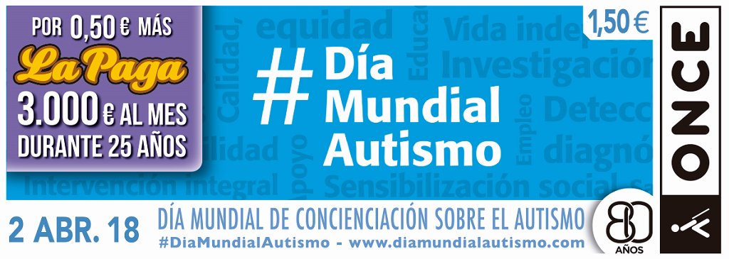 Hoy celebramos el #DíaMundialAutismo en apoyo a las personas con #TEA y sus familias  ow.ly/7Rlj30jcalz 

#AutismDay2018  <a href="/Autismo_Espana/">Autismo España</a>  diamundialautismo.com