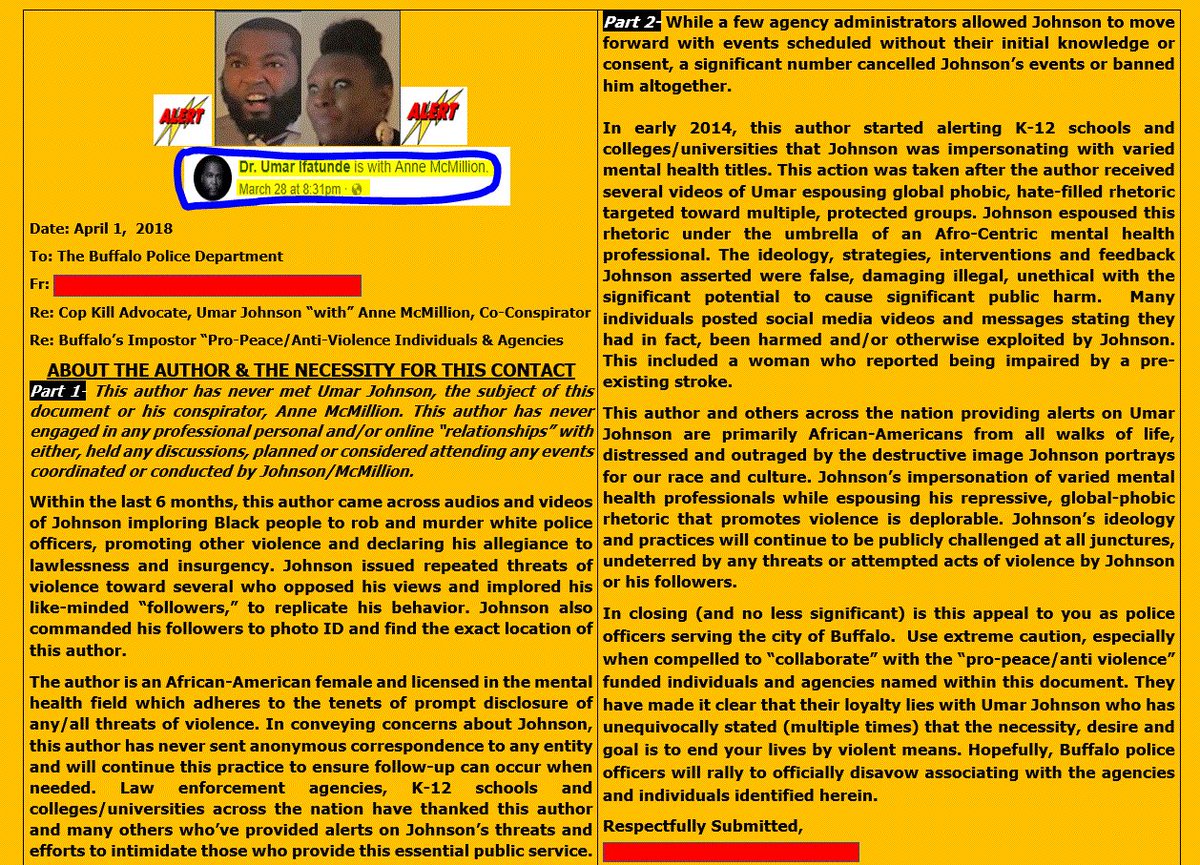 Black_Dragnet's tweet photo. @delacremedela @DrUmarJohnson DelaCreme-D, criminal co-conspirator w/Anne McMillion &amp; Umar Johnson; feast on his solid &amp; liquid waste products; help Umar violate RICO &amp; other federal crimes. All their phs  R cloned. This doc has a 52 page double-dossier sent to media, more PDs-Anne's &amp; Dela-C info added. https://t.co/YrRdlaBok6