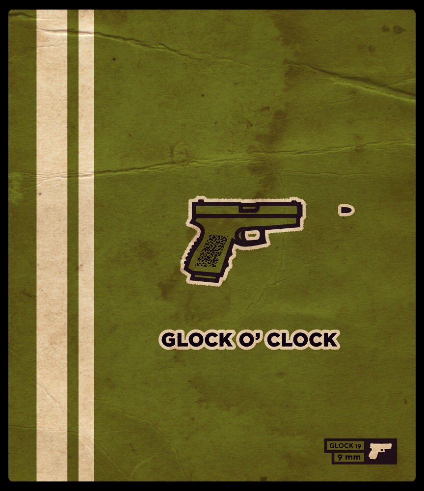 bkyoungus's tweet photo. Goofing around for a buddy #tradingcards thingy. #glock #digitalart #glock19 #design @glockinc #pewpew #glockoclock https://t.co/MMKHozJFNr