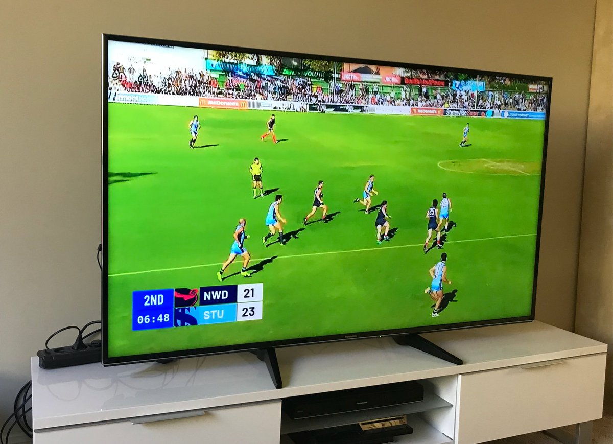 Kristy__Taylor's tweet photo. @SANFL Digital Pass providing long weekend entertainment 📺  #battleoftheeast https://t.co/SDU11HLyM1