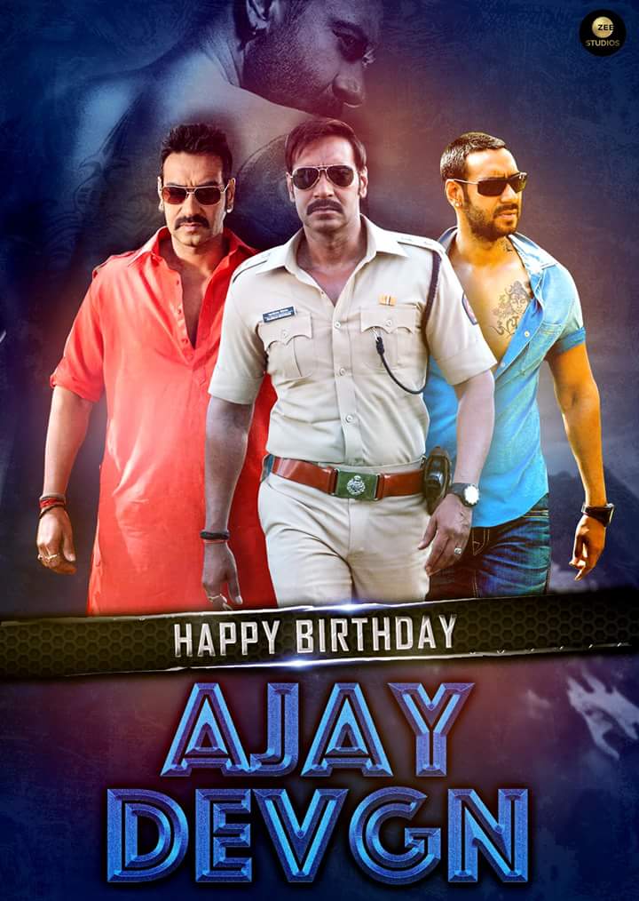 Happy birthday to the King of hearts 
. Love you Ajay DevgN sir 