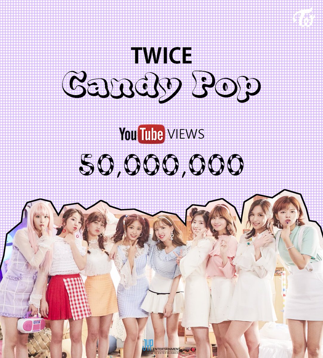 Twice Japan Official Twice Candy Pop Music Video 50 000 000 Views Candy Popなonceがくれるlucky Days いつもありがとう T Co 4pb2n5nmll Twice Candypop T Co Fdftf9qrlh