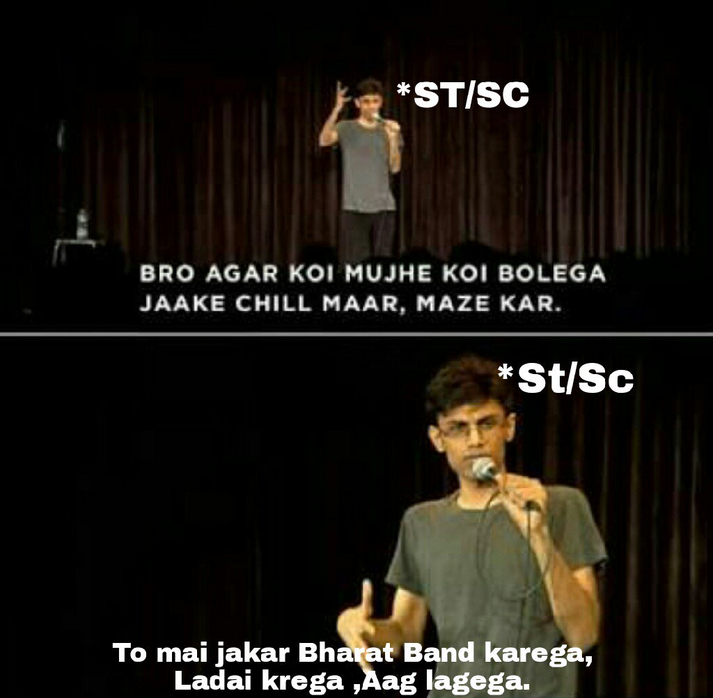 Oye_lambu's tweet photo. Every ST/SC's love.
#BharatBandh 
#Bharatbandnahihoga https://t.co/BSZBccV5xR