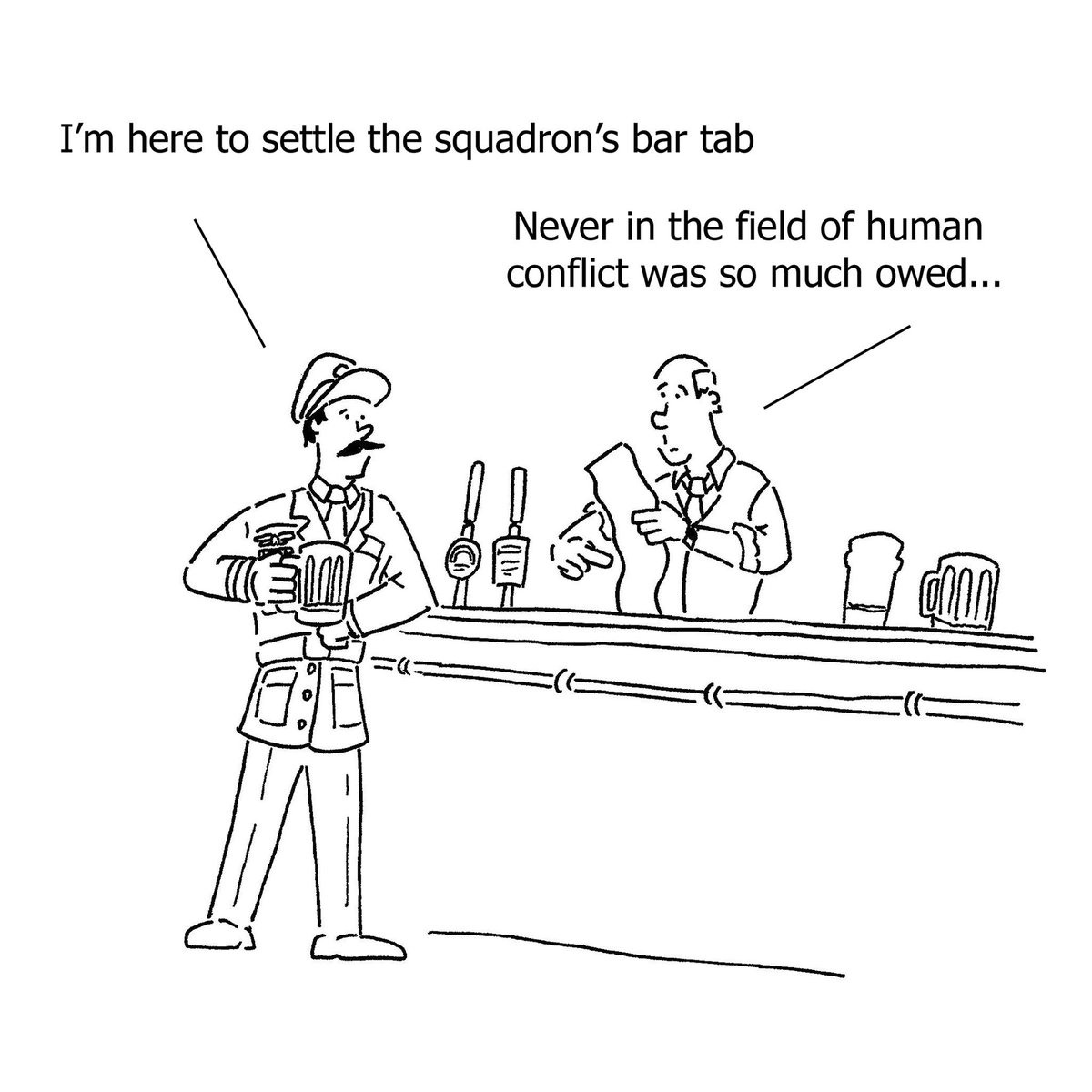 JamesDFMellor's tweet photo. 'The Few' - #cartoon taken from #DrawnFromHistory
#RAF100 https://t.co/KNQL7Me0zP