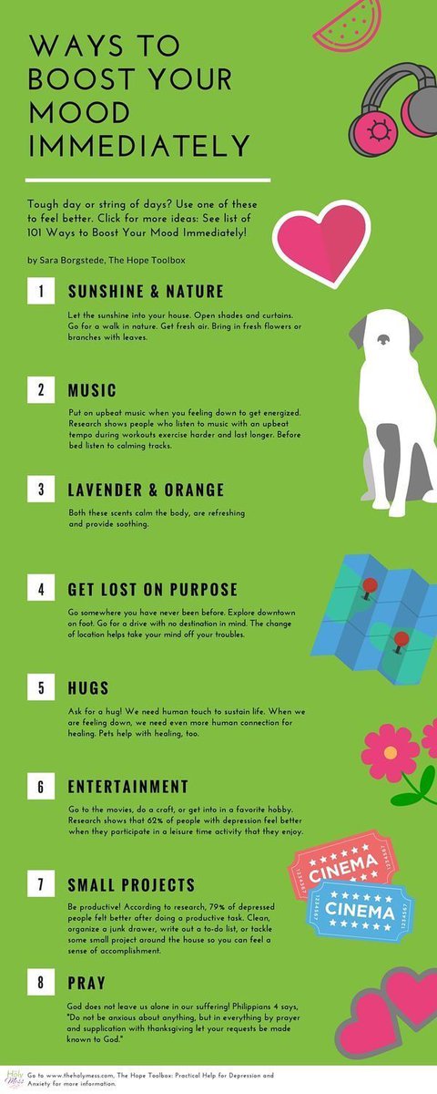 aspace2's tweet image. Feeling down? Life feeling gray - this infographic gives a few ideas of how to lift your mood.
#aspace2 #positivity #coaching #personaldevelopment