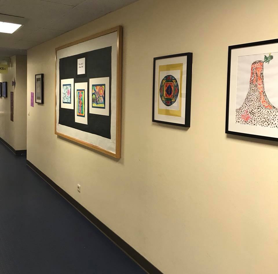 RamsteinIS's tweet photo. Who needs expensive art when you have talented students? Check out our art gallery next time you visit the school.  We are proud of our Jaguars.  #studentsuccessatRIS @DoDEA_Europe @DoDEA https://t.co/n6c3Oe8lkk