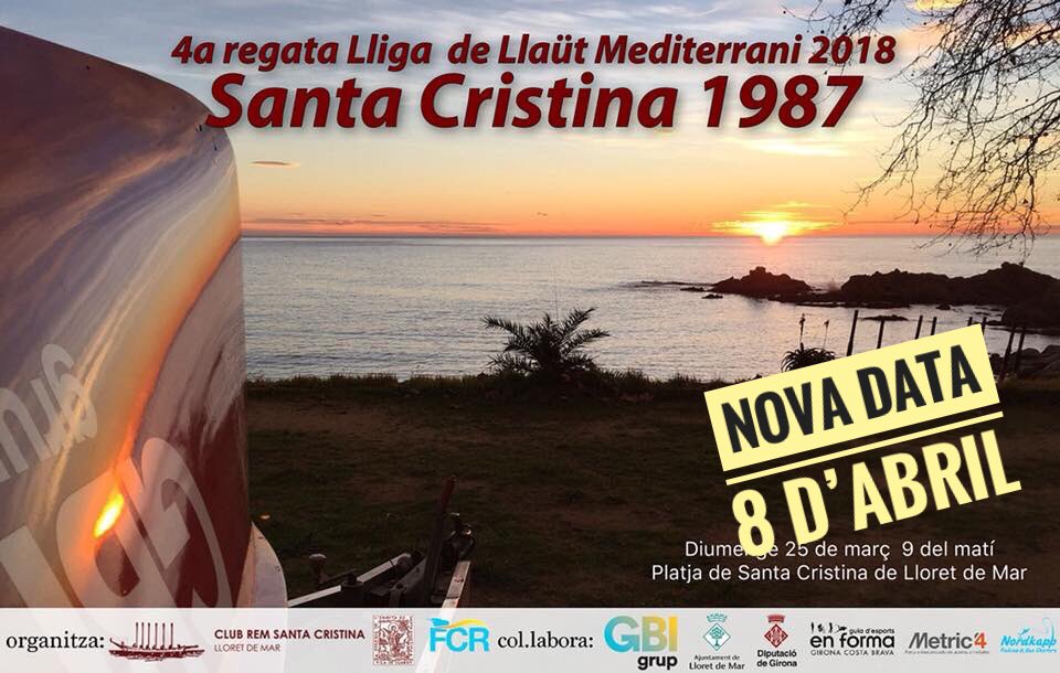 remstacristina's tweet photo. Bon dia! nova data i lloc per la regata de #llaütmediterrani a la platja de Santa Cristina, 8 d’abril! #lloretdemar https://t.co/I9RwIXGj1m