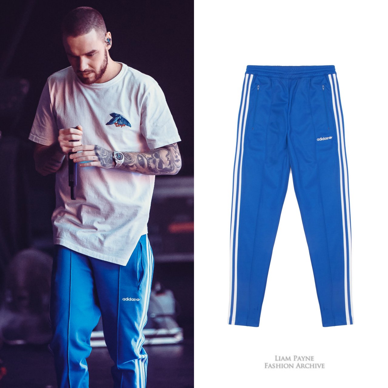 Liam Payne Fashion on X 03 23 18 Liam wore Adidas Beckenbauer Open Hem Track Pants 93 at Zedd s concert in Tokyo https t YVz8gPQmVu https t 7xx6WFNY2W X