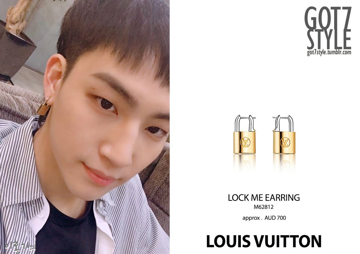 lv lock earrings