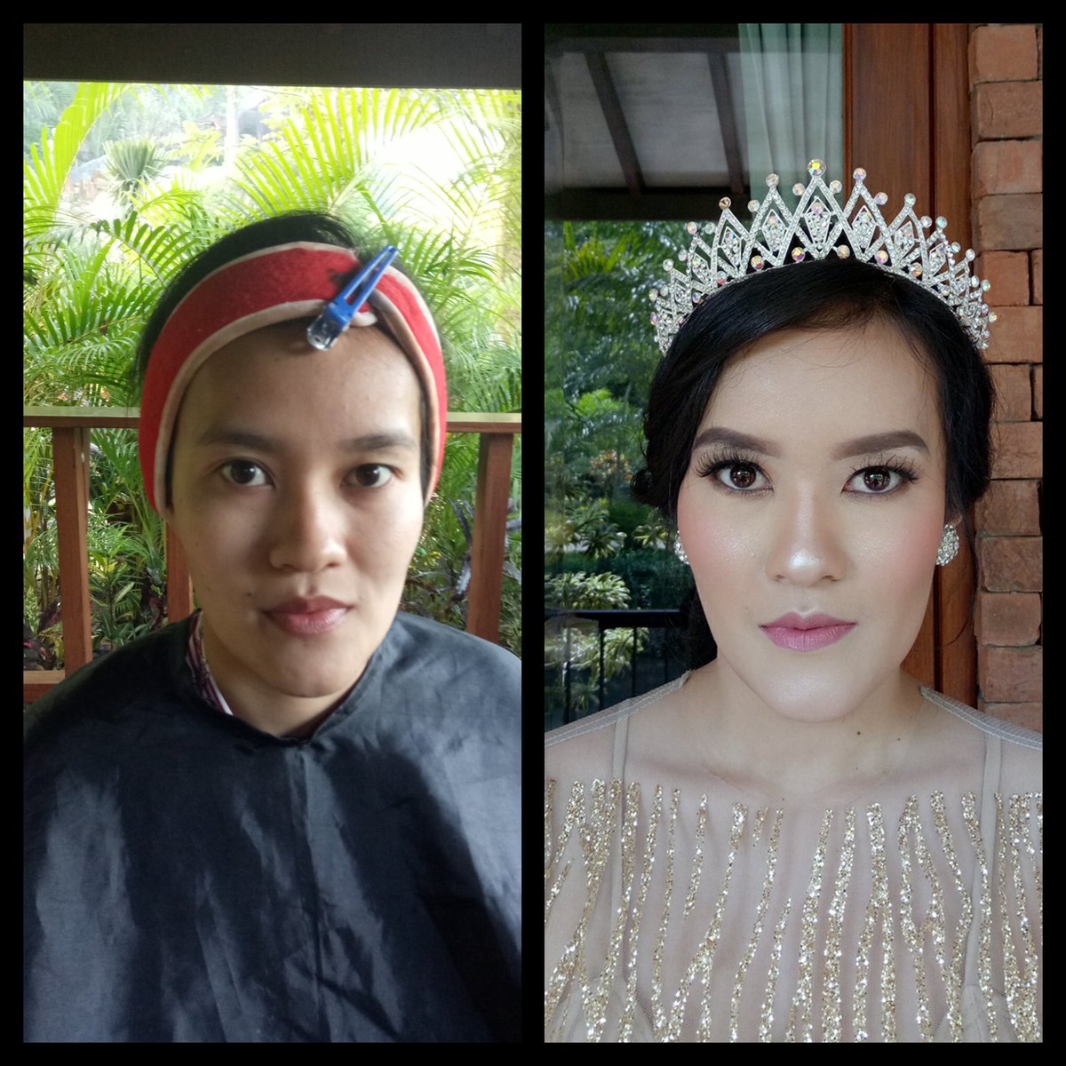 Makeup for prewedding today 😇 flawless glow so shining 💜 #makeupmalang #preweddingmalang