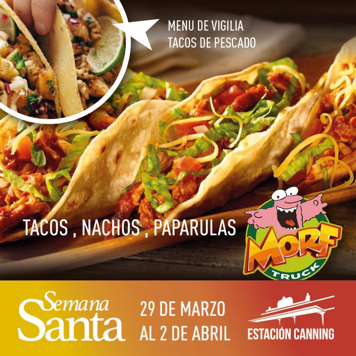 morftruck's tweet photo. Ultima día!!en #estacioncanning #foodtrucks #Shows https://t.co/Zz5MNvp5Tg