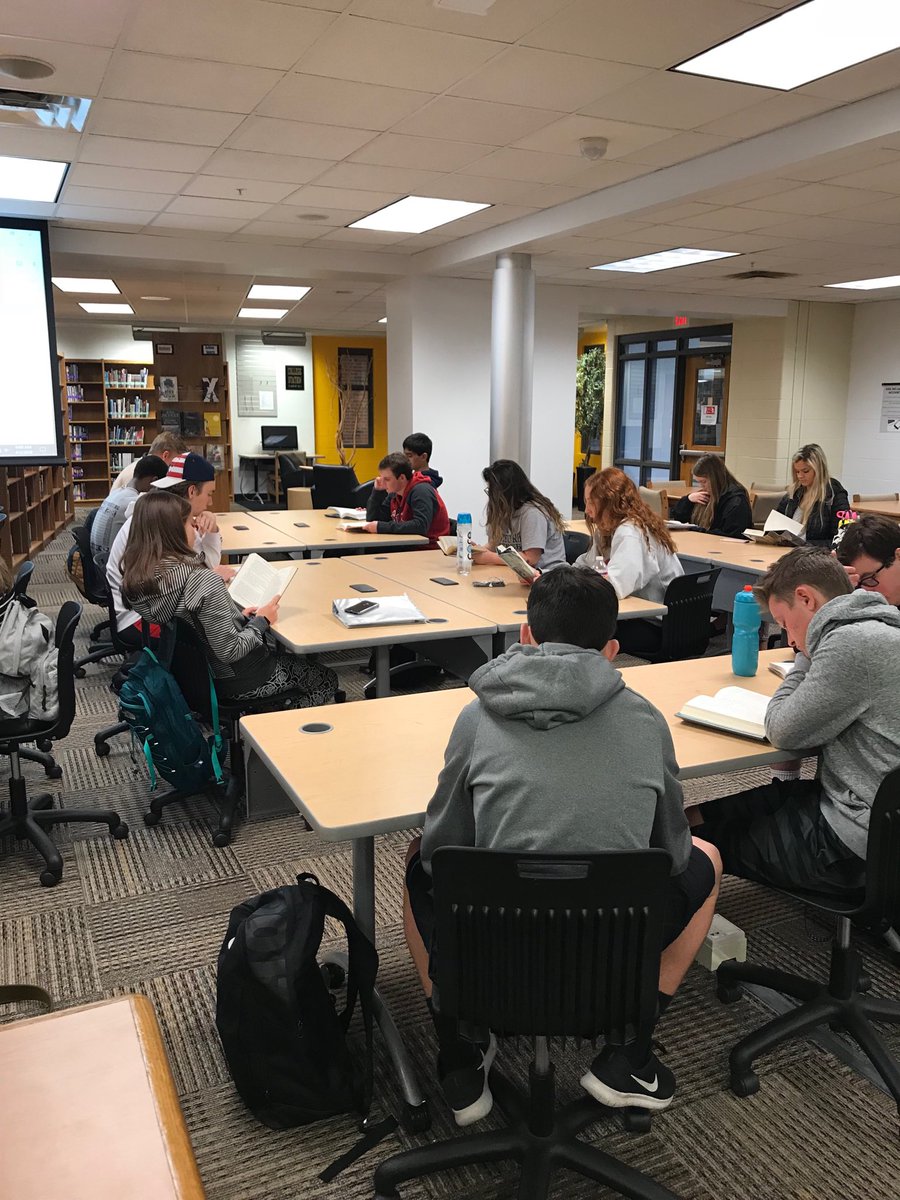 Starting our Monday off right with book speed dating with ELA 11! #BVThisIsLiteracy #bvhslibrary