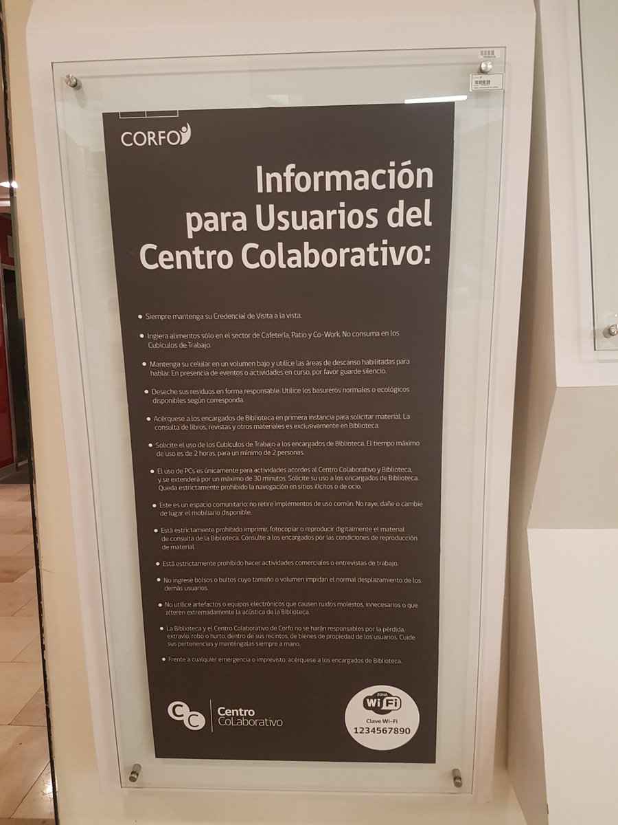CC_Corfo's tweet photo. Ya contamos con una nueva señalética, mucho más amigable para nuestros usuarios. https://t.co/mrowv2q3xC