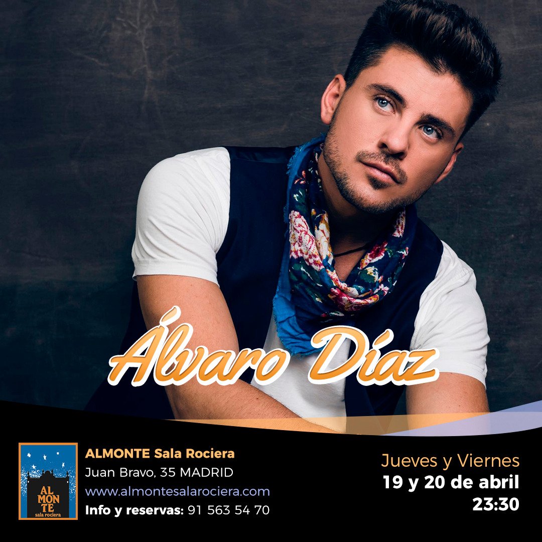 FansAlvaroDiaz's tweet photo. A continuación dejamos el número de teléfono donde se puede reservar para la actuación de nuestro @alvarodiazsc En Madrid los dias 19 y 20 de abril. Vamos a llenar la sala! @SalaALMONTE empezar a llamar. Gracias! https://t.co/AO4iBkfVWh
