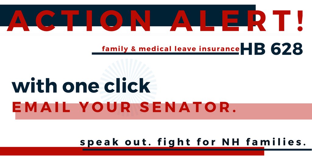 NHYoungDems's tweet photo. Dozens have sent a letter to their State Senator. Will you join? 

Paid Family &amp; Medical Leave Insurance is up this week in the NH Senate. Use this form to easily send your Senator a letter asking them to support this vital family program #NHpolitics #FMLI https://t.co/WoJyJLJtRl https://t.co/ukFvRd1bnO