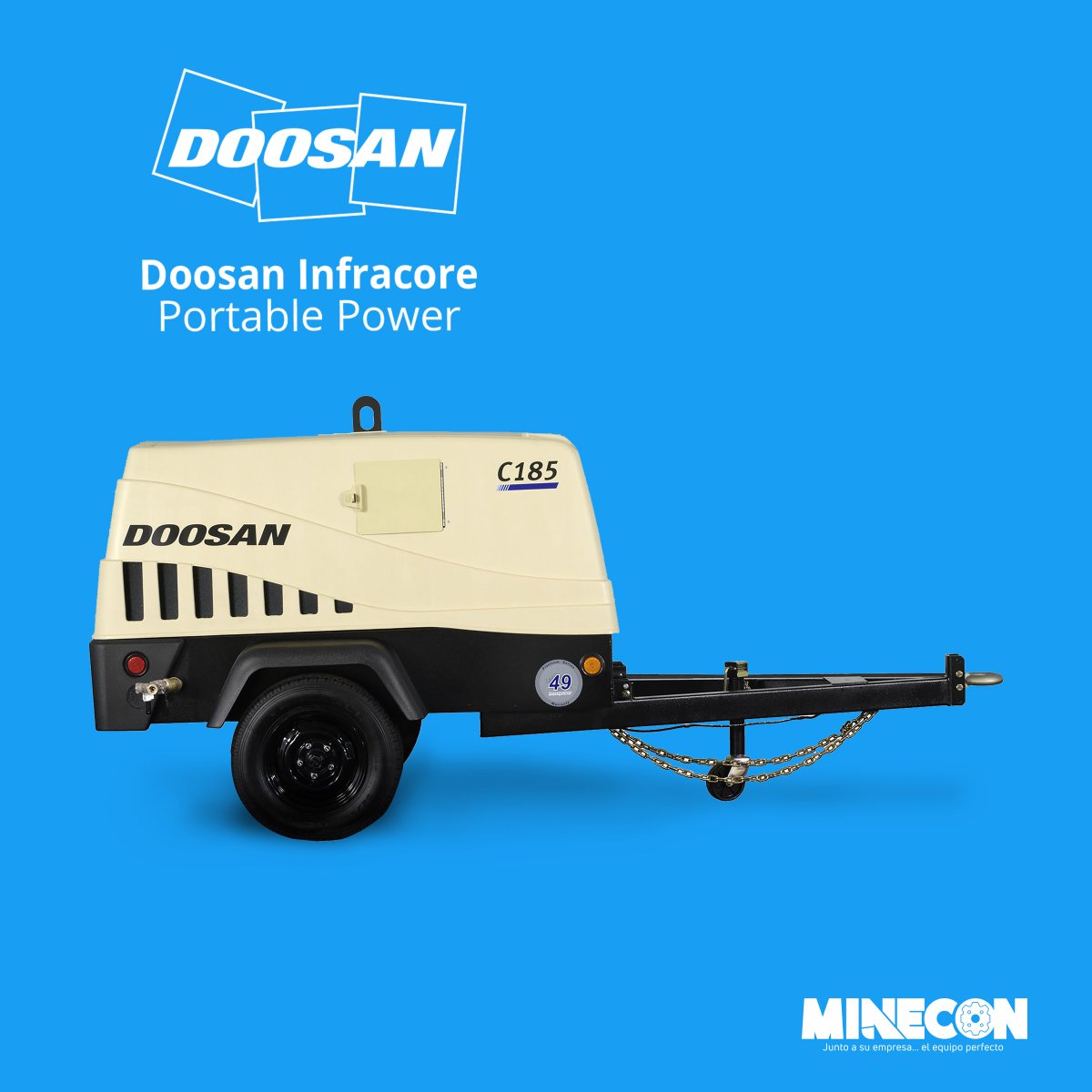 MINECONSA's tweet image. Garantiza rendimiento eficiente y fiable un día tras otro. #doosanportablepower #minecon_sa