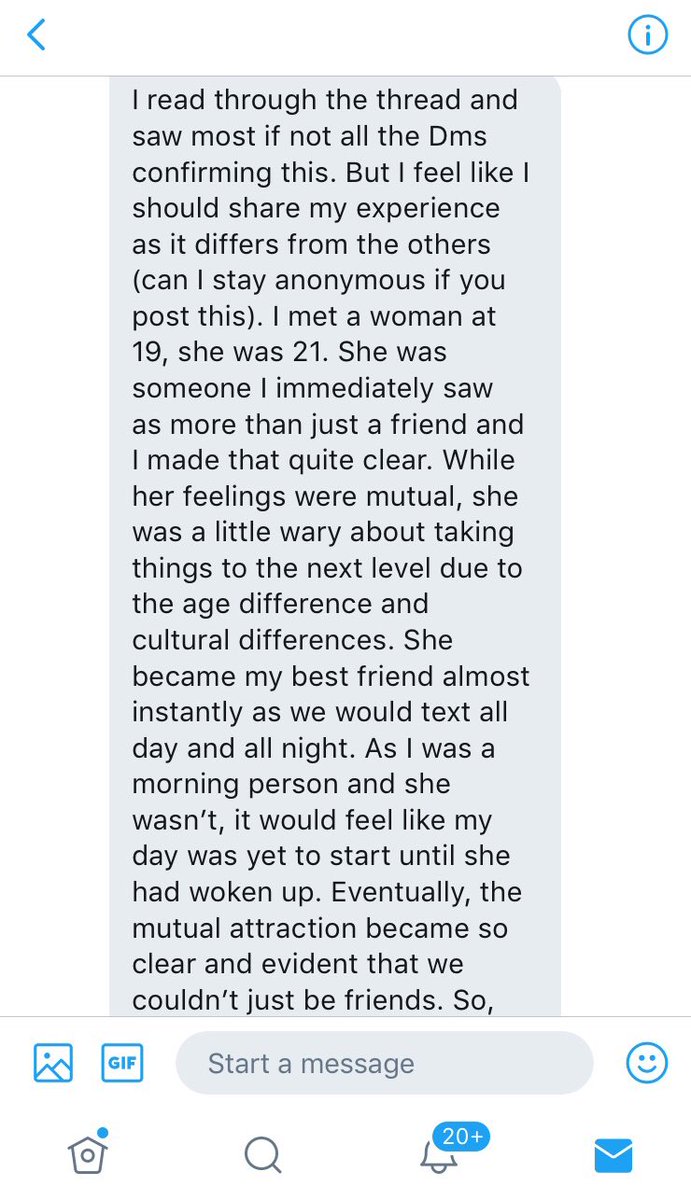 This is a three pager but it's totally worth the read. "I became ready when she came into my life. She was the person I wanted to be with and it was up to me to meet her needs..."