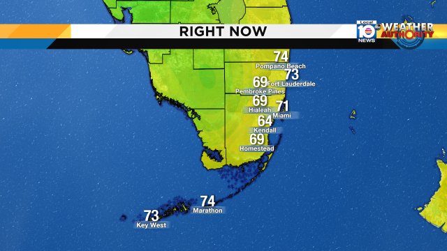 Good Morning, temperatures are nice and mild, but get ready for a warm afternoon. Keep it tuned to local10 for more. https://t.co/CdHHeJQ64P