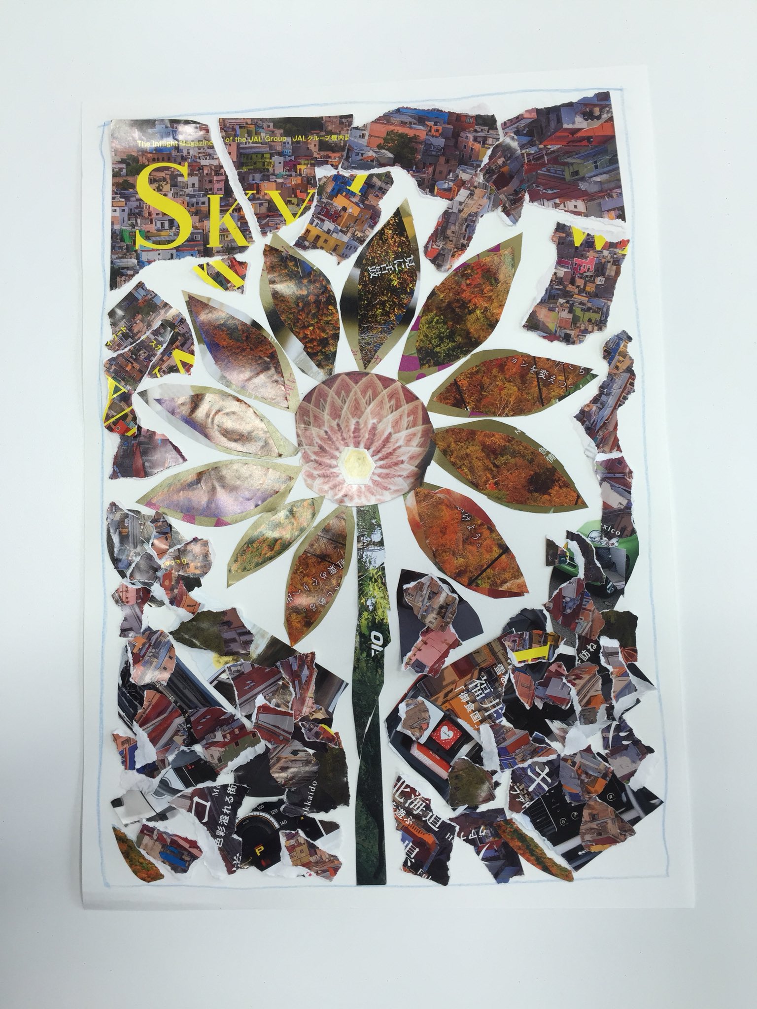 タカ 中西 宇仁 油絵心像画家 フォローさせていただいてる方がコラージュ作品載せているので私も過去の 都会の花 コラージュ 雑誌 花 T Co Pw5cwcuuyx Twitter