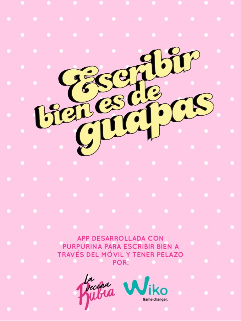 RockyLiLover's tweet photo. Gracias a @lavecinarubia por traernos esta aplicación ☺️. Poco a poco la ortografía en las redes mejorará 👏. https://t.co/iBnlfSgu9o