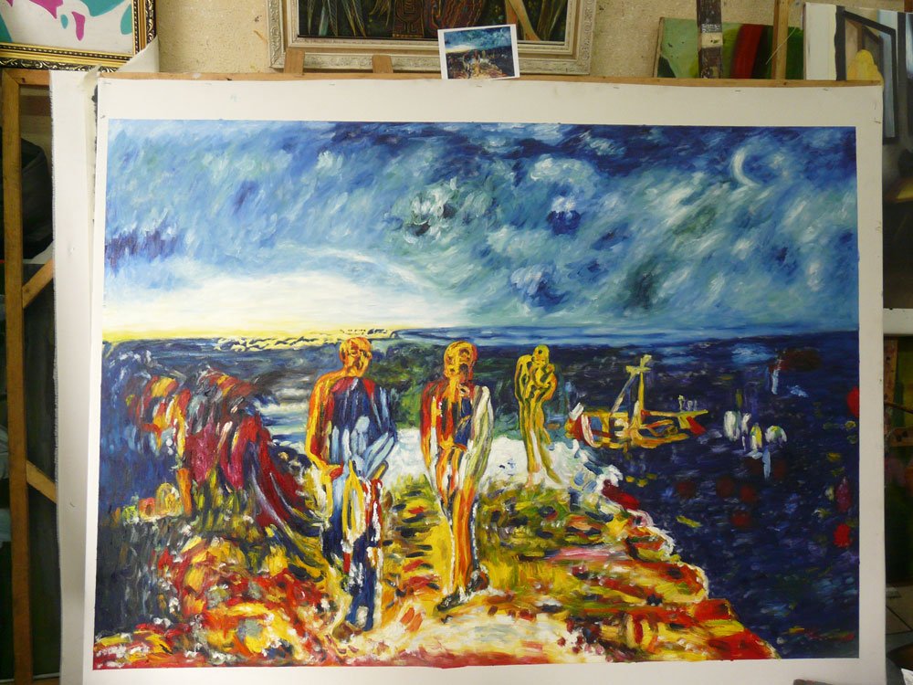 Galerie Dada William Butler Yeats Men Of Destiny Reproduction Painting Completed Today