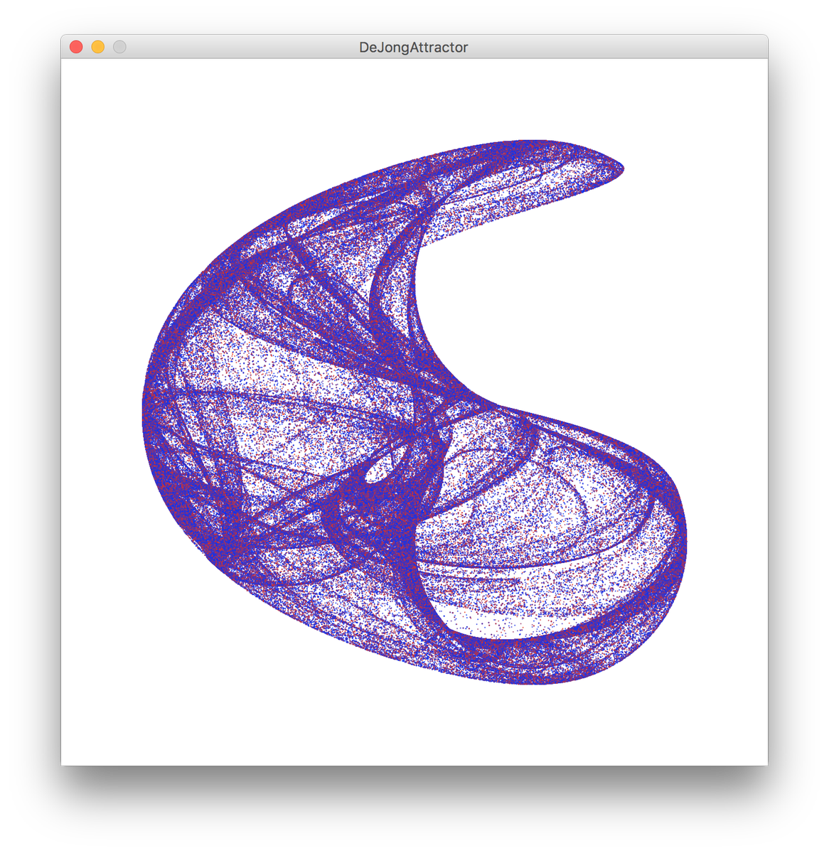 cadebe_'s tweet photo. De Jong Attractor #Processing https://t.co/zSwYKJaoiw