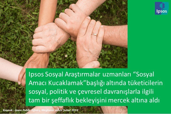 IpsosTurkiye's tweet photo. Ipsos Sosyal Araştırmalar uzmanları “Sosyal Amacı Kucaklamak” başlığı altında tüketicilerin sosyal, politik ve çevresel davranışlarla ilgili tam bir şeffaflık bekleyişini mercek altına aldı. Makalenin tamamını okumak için buraya tıklayın: https://t.co/IKXRErd8V3 #IpsosPA https://t.co/K0aONdRsKC