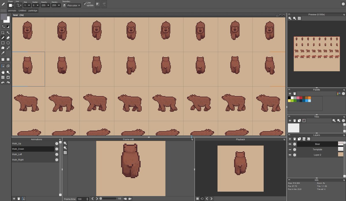 frontier_fields's tweet photo. Today we improved some of the #animations, as well as continue with implementation. Since a long time we're looking good to hit our milestone in time. *feeling proud* How's your Monday, everyone?
#indiedev #gamedev #indiegames #pixelart #gamedevelopment https://t.co/hbDdrqgBfb