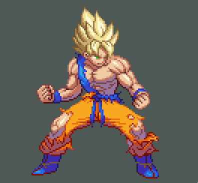 Mui Twitter वर フリーザ編の悟空を描いてみました Pixelart ドット絵 Dragonball