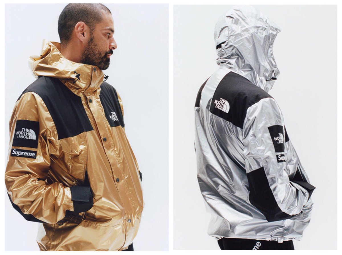 DropsByJay's tweet photo. Supreme x The North Face 

The collection consists of a Mountain Parka, Mountain Bib Pants, Hooded Sweatshirt, short sleeve T-Shirt, 6-Panel Hat, Borealis Backpack, Roo II Lumbar Pack, and Shoulder Bag. 

Dropping This Thursday April 5th https://t.co/gXt3KkrXhm