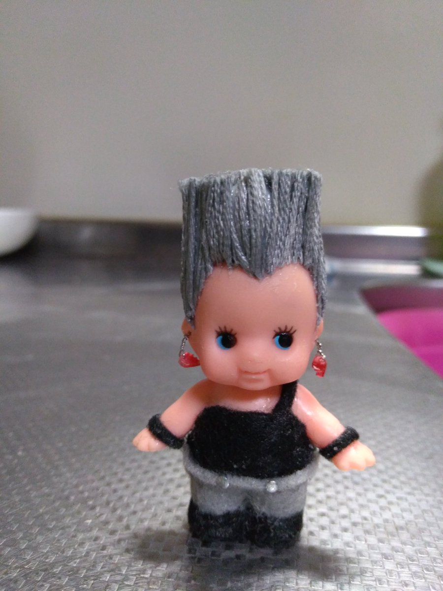 まどちゃん 練りものなど ポルナレフキューピー 仮 明日見直して髪の量調整するつもり