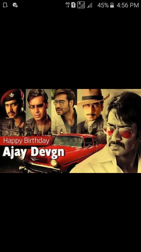Ajay devgan sar i love you Happy Birthday....Action king sar....Devgan best king he....he...he... 