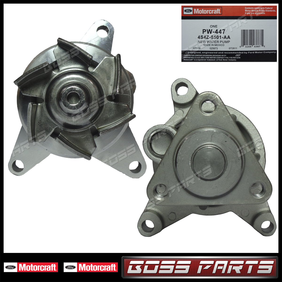 InvBossParts's tweet image. Bomba de Agua Ecosport Motor 2.0, Ranger Motor 2.3, Focus Motor 2.0 Duratec 2006 al 2008, Mazda 3 y Mazda 6 Motor 2.0