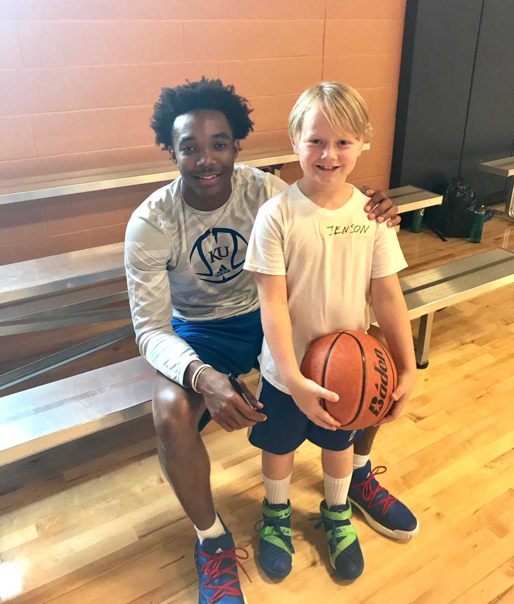 JCFisher7's tweet photo. What a class act @Devonte_Graham4  we will miss you.. come visit @AllenFieldhaus from the @NBA_Jayhawks @missks98 https://t.co/m5ZGOmwLqZ