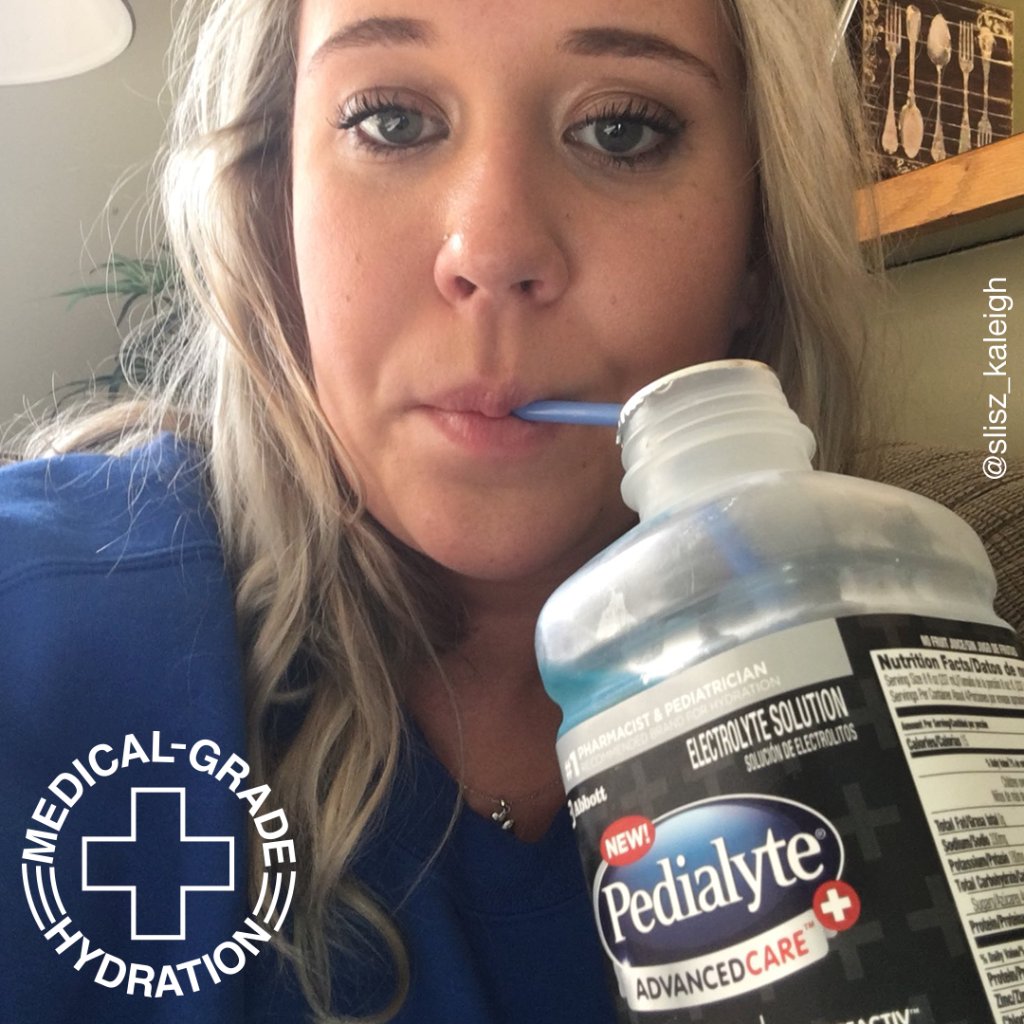 pedialyte's tweet photo. Advanced rehydration and bendy straws. How true pros deal with the stomach flu. #mypedialyte https://t.co/0BhhpZ0sTL