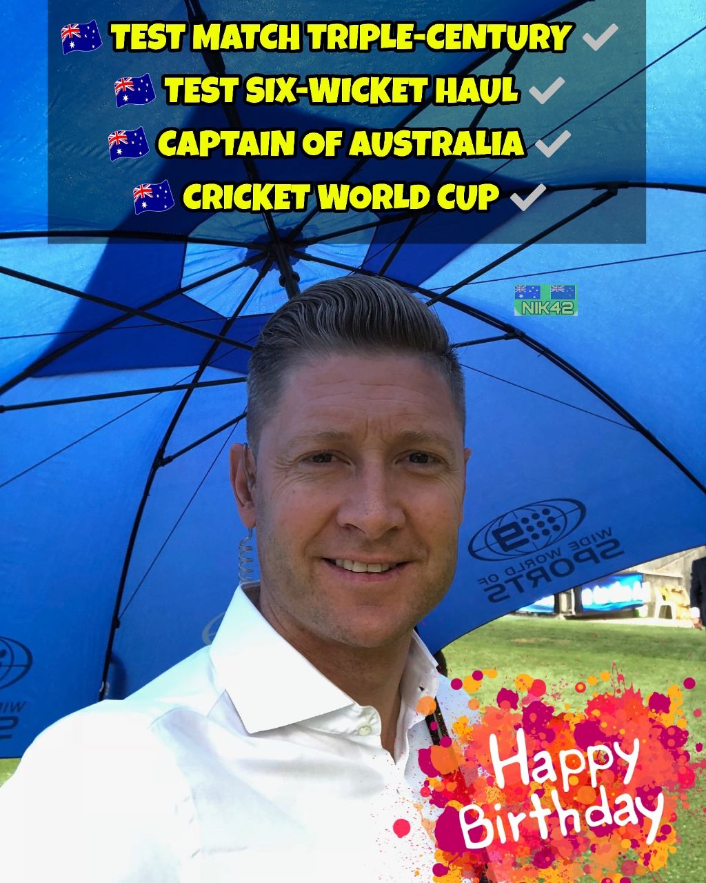 Happy birthday Mr.Michael Clarke 