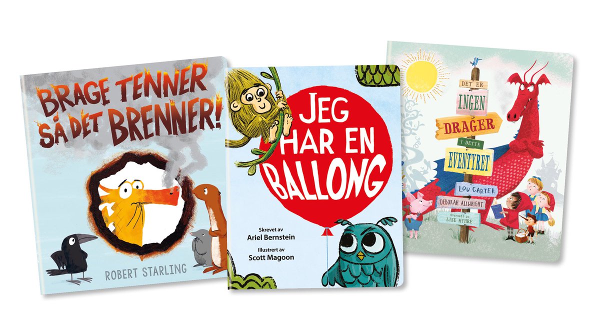 Hurra! Det er verdens barnebokdag i dag! Derfor håper vi alle nyter denne siste fridagen med å lese en barnebok sammen med de minste.

Her er et utvalg av barnebøker vi har lansert denne våren, og flere skal det bli.
