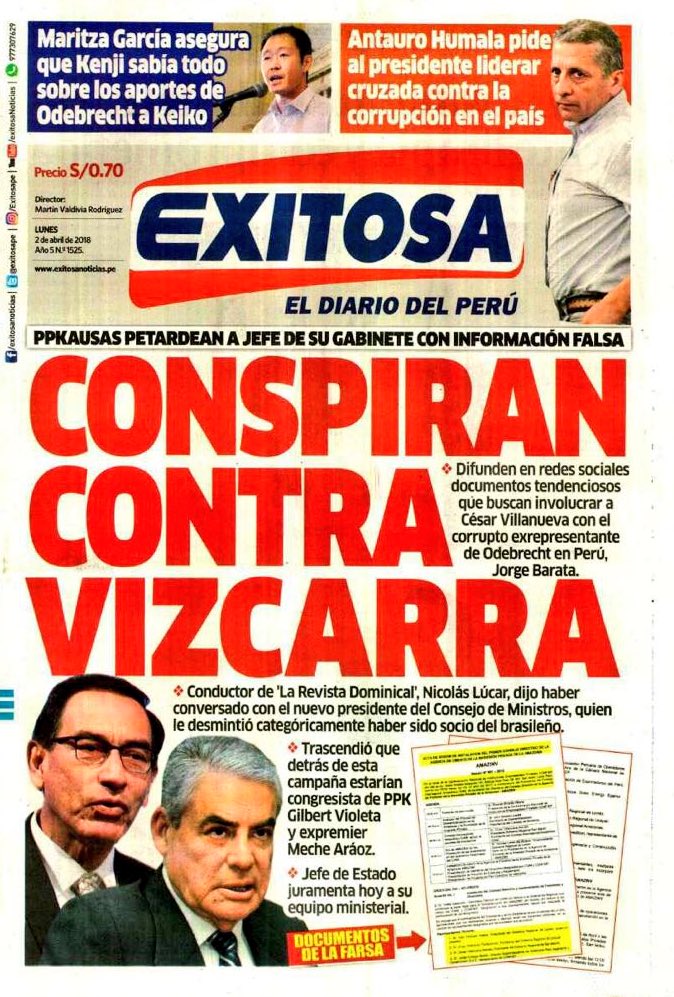 gilbertvioleta's tweet photo. Señores .@exitosape falso!.. Por favor verifiquen sus fuentes. La conspiración no es nuestro estilo. Si hay algo que decir lo decimos de frente, sin tapujos ni medias tintas. Eviten falsas acusaciones. #HagamosBuenPeriodismo. https://t.co/9qf6FTGmFV