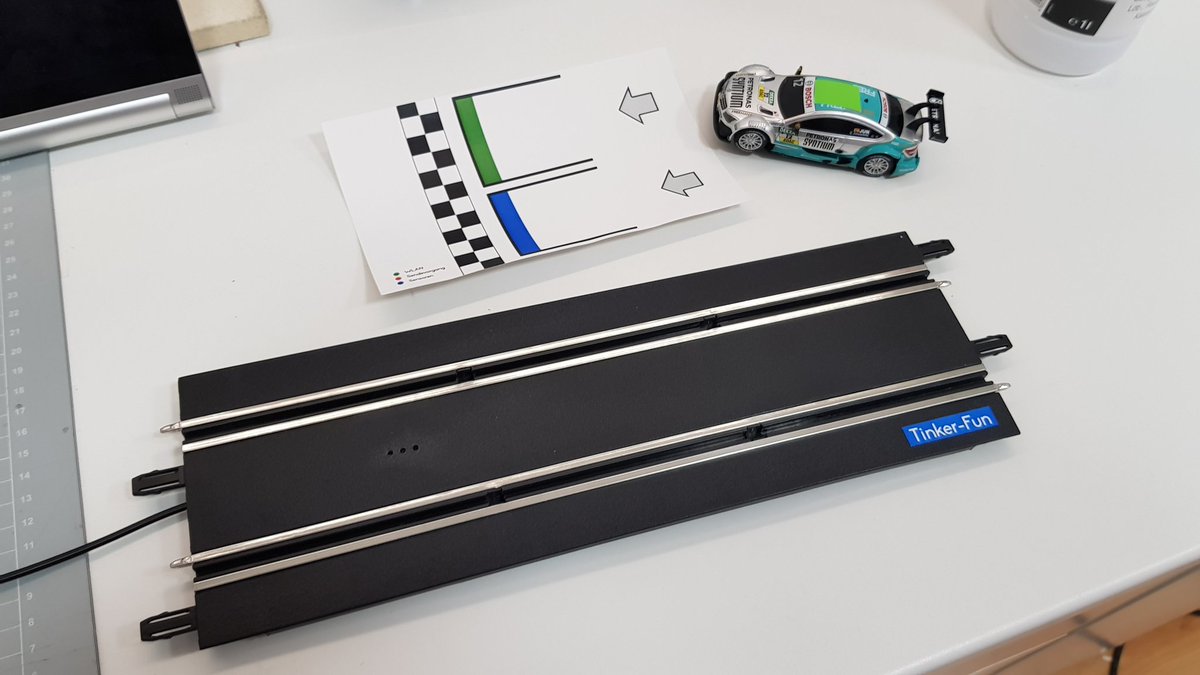 fun_tinker's tweet image. Almost done. I still have some software timing problems to solve and test a lot.

#carrera #makermovement #maker #tinkerfun #adafruitfeather #esp8266 #speed #sensor #kids #fatherandson #familiy #toys #speedometer #tachometer #nodered #raspberrypi